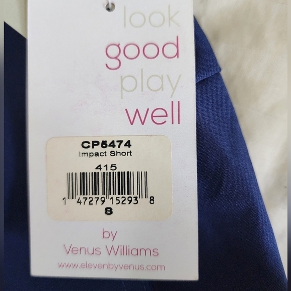 Eleven by Venus Williams Athletic Impact Shorts 6" Inseam size Small NWT - Picture 3 of 4